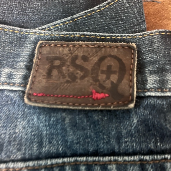 RSQ baggy  Fit Blue Denim Jeans vintage - Picture 6 of 6